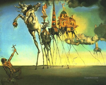 The Temptation of Sant Anthony Surrealism Oil Paintings
